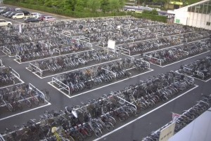 Bicycle Parking Lot in Niigata