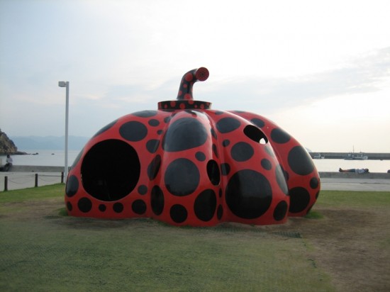 Red Pumpkin by Yayoi Kusama on Naoshima