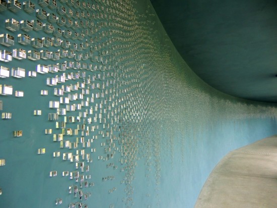 Blind Blue Lanscape by Teresita Fernandez on Naoshima