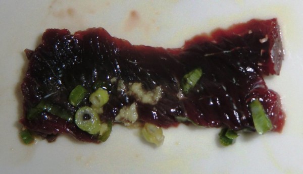 Whale Meat Sashimi 2