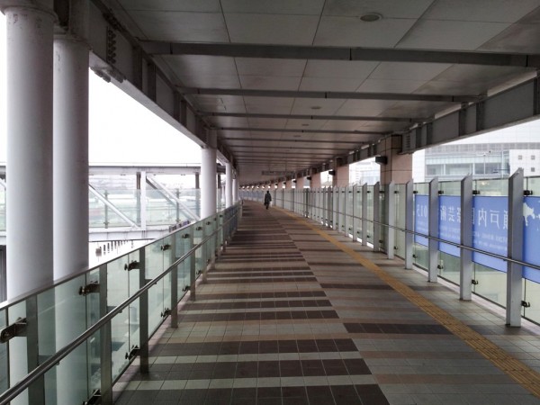Walkway in Takamatsu Sunport