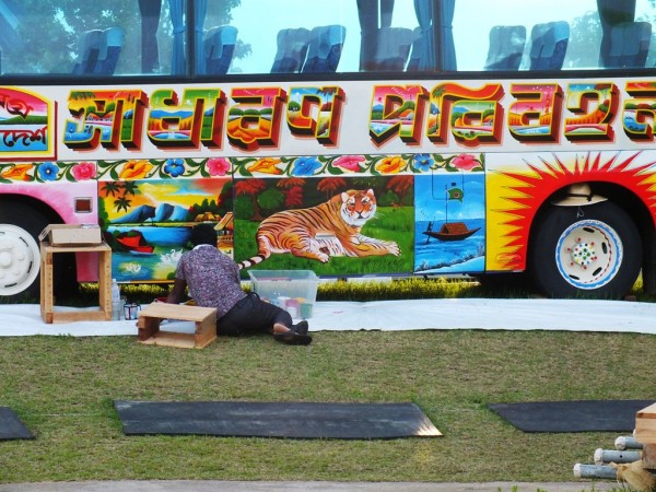 Debu Achargg Bus Painting