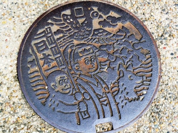 Manhole in Okayama