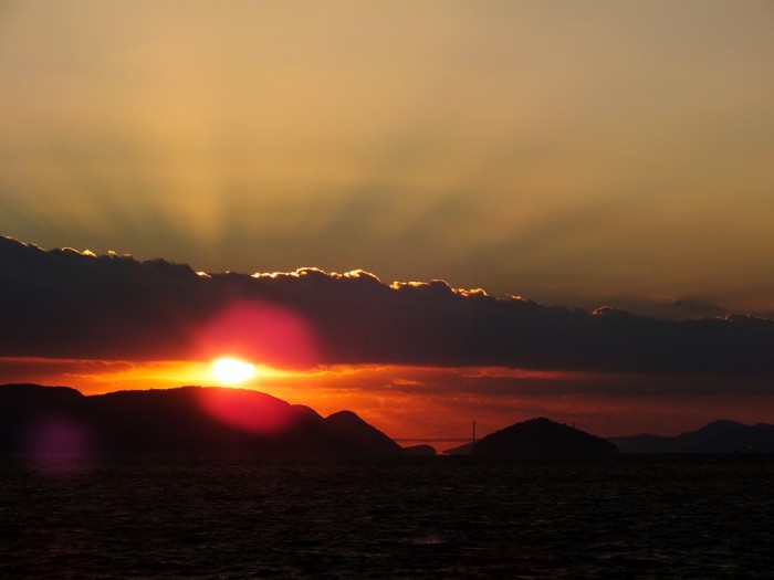 Sunset over the Seto Inland Sea