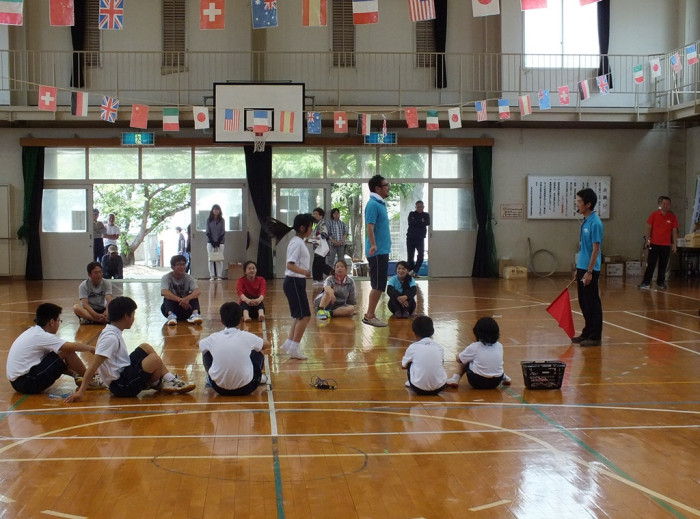 Skipping rope challenges pitted children against their parents.