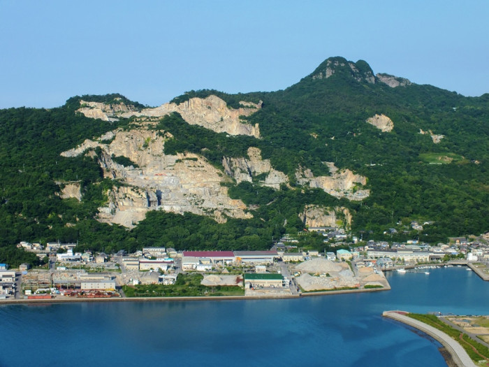 Aji Quarry on Mount Nyotai and Mount Goken