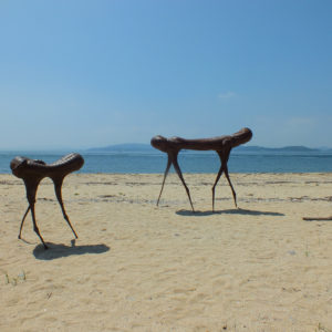 10 Shodoshima This sculpture has a life of ten thousand years and in the span of a mans life moves about ten meters