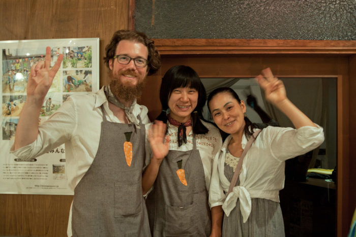 the REAL time FOOD team: Patrick Lydon, Suhee Kang, Kaori Tsuji