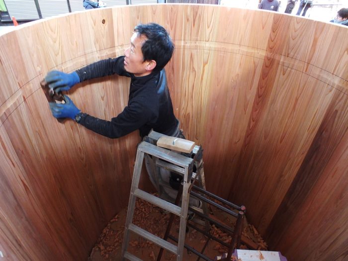 Soy Sauce Wooden Barrel Making on Shodoshima