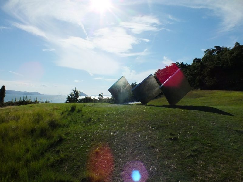 George Rickey Three Squares Vertical Diagonal Naoshima